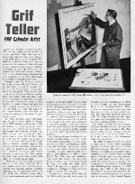 "Grif Teller: PRR Calendar Artist," Page 1, 1953 